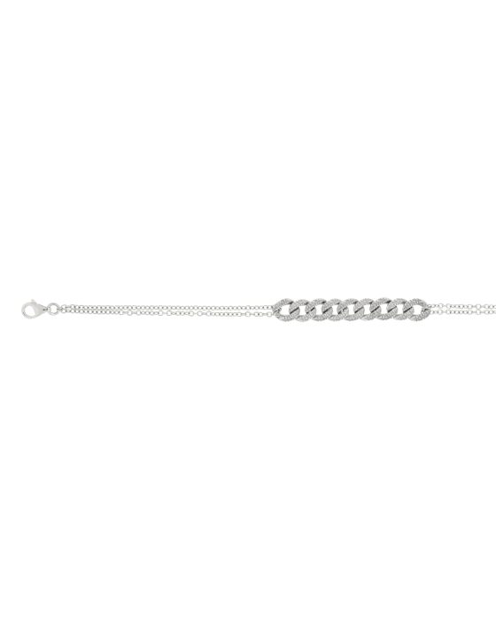 18CT W/G BRACELET MNT 1pt/36s